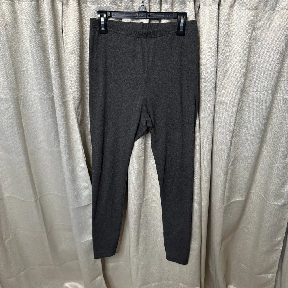 Just Be Grey Leggings with Tapered Fit and Elastic Waistband